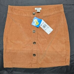 Roxy Girls Burnt Orange Corduroy Skirt